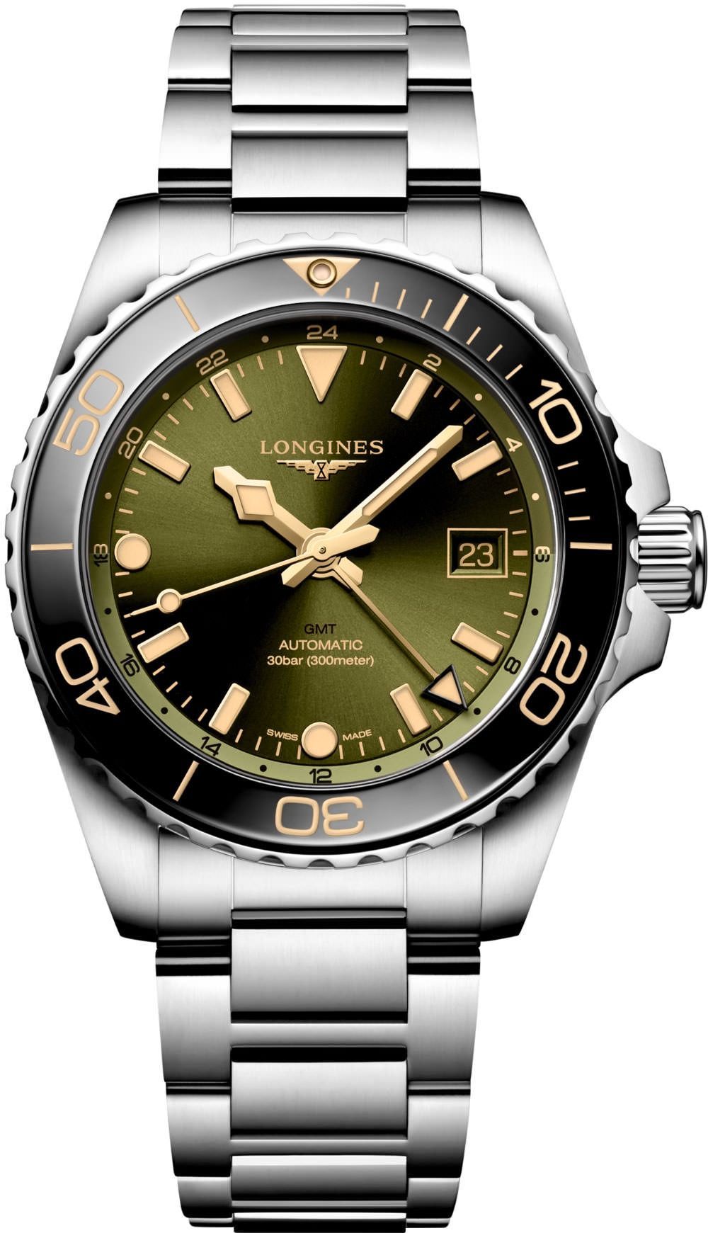 Longines HydroConquest  Green Dial 41 mm Automatic Watch For Men - 1