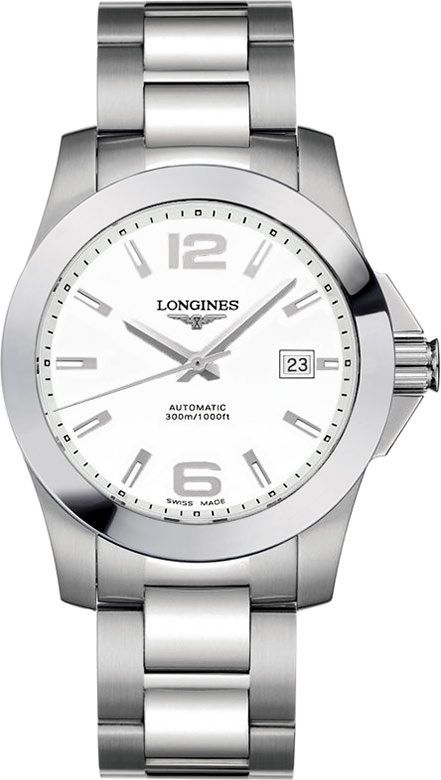 Longines Conquest  Silver Dial 39 mm Automatic Watch For Men - 1