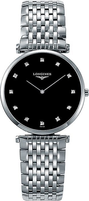 Longines Elegance  Black Dial 33 mm Quartz Watch For Women - 1