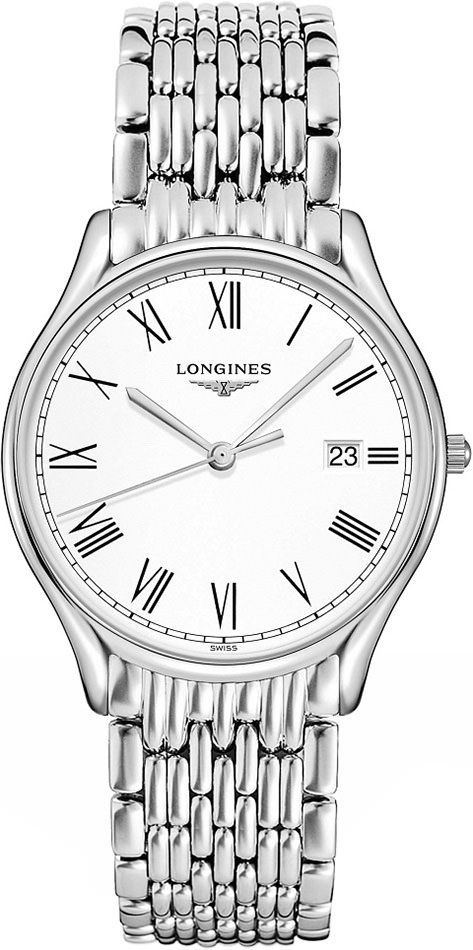 Longines  39 mm Watch in White Dial For Women - 1