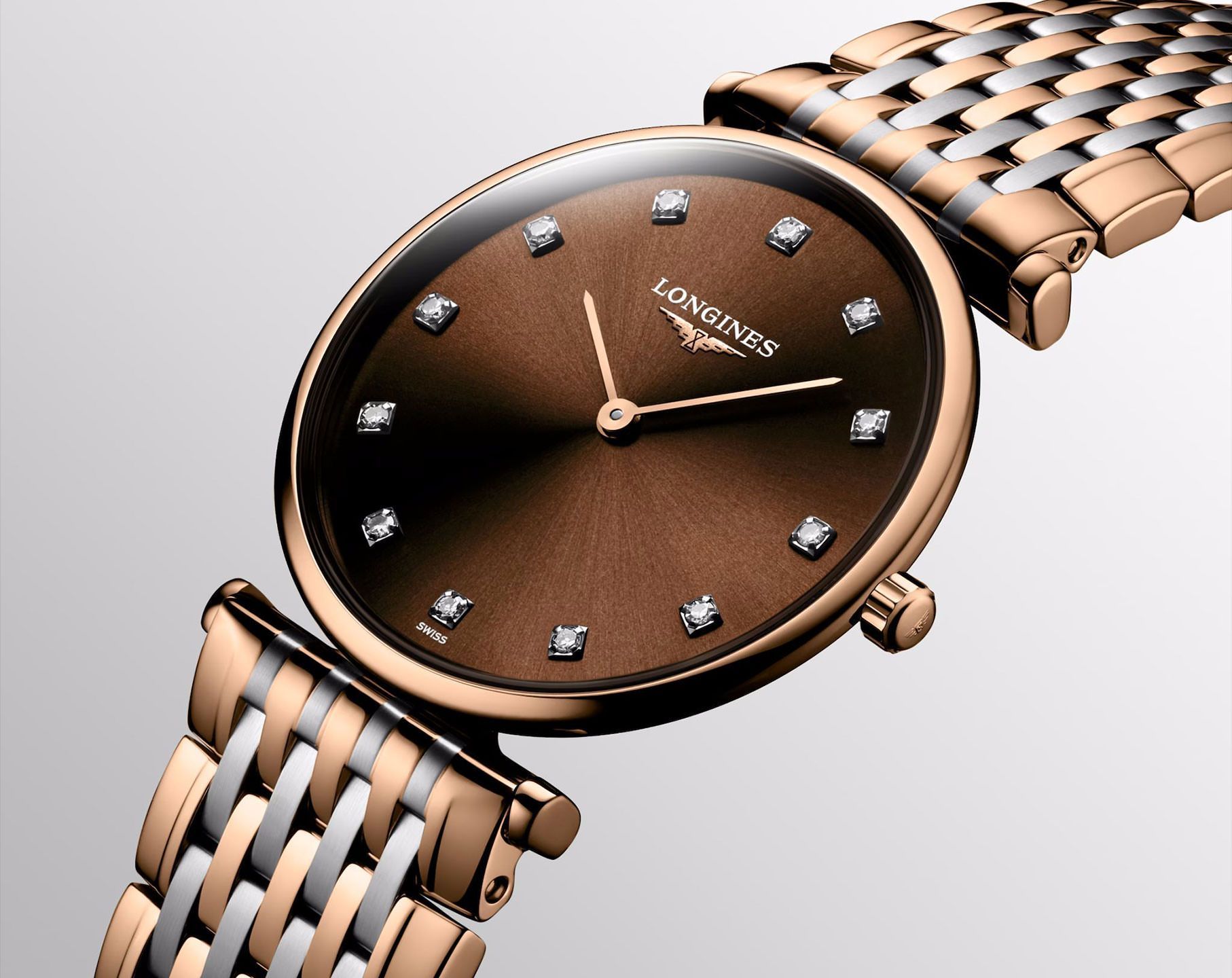 Longines Elegance La Grande Classique de Longines Brown Dial 37 mm Quartz Watch For Women - 7