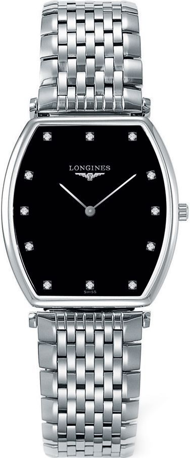 Longines Elegance  Black Dial 33 mm Quartz Watch For Men - 1