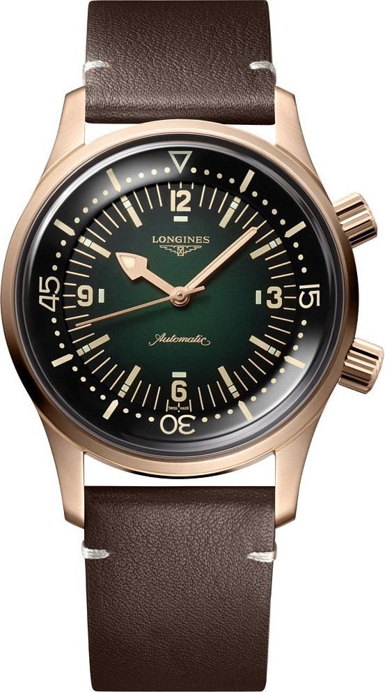 Longines Longines Legend Diver  Green Dial 42 mm Automatic Watch For Men - 1