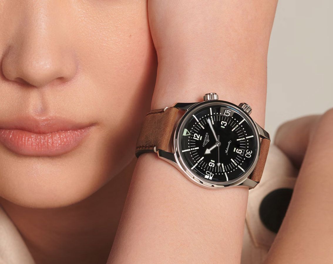 Longines legend diver on wrist outlet