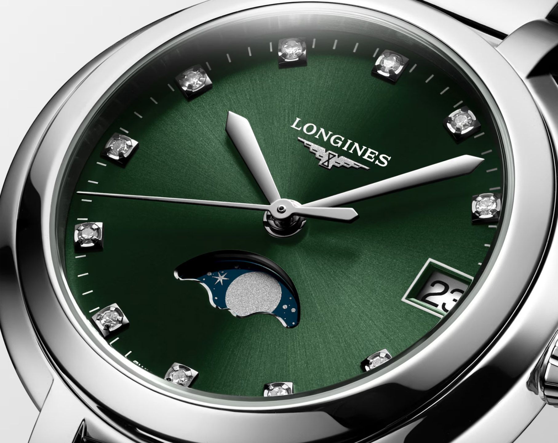 Longines Elegance Longines Primaluna Green Dial 30.50 mm Quartz Watch For Women - 4