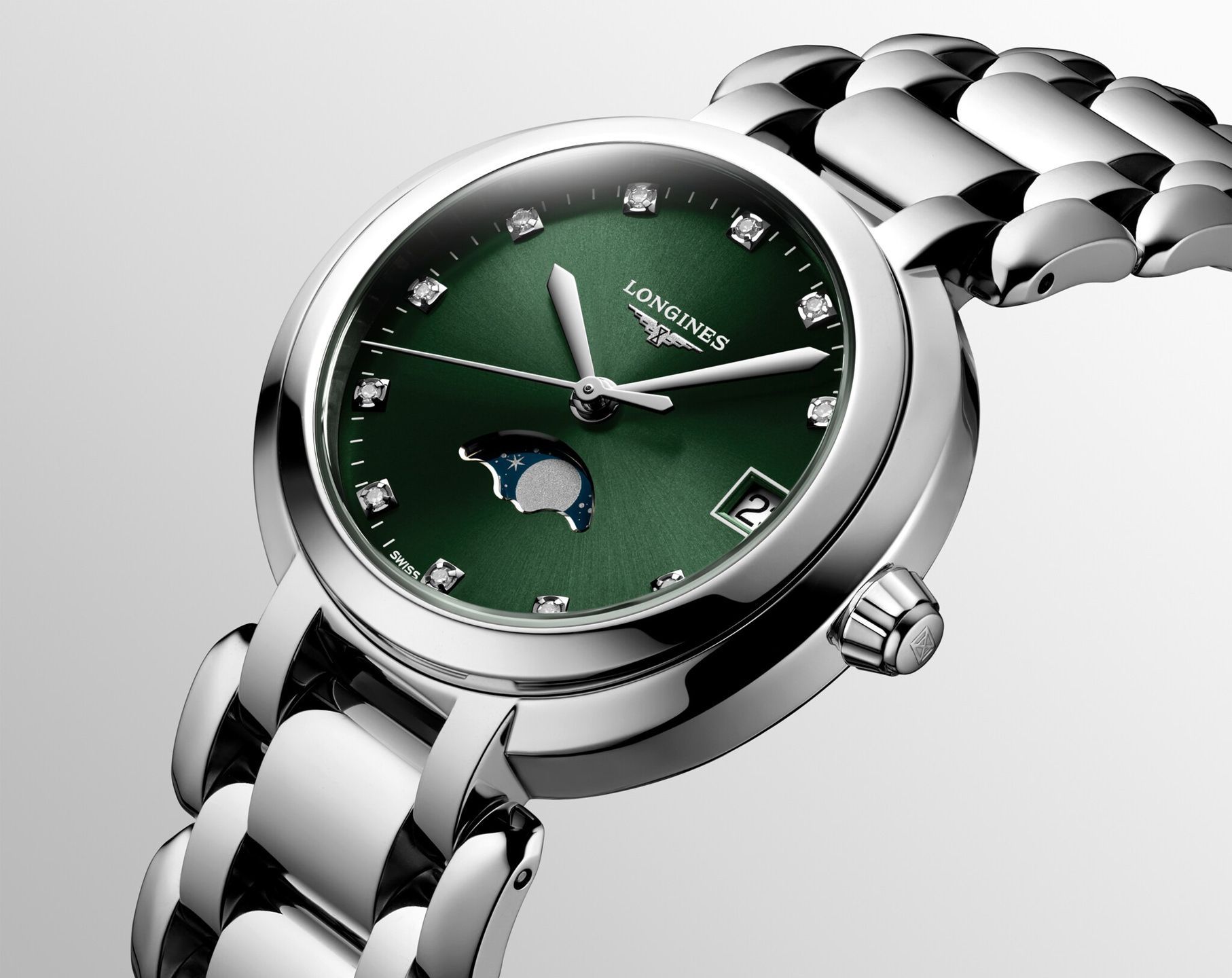 Longines Elegance Longines Primaluna Green Dial 30.50 mm Quartz Watch For Women - 6