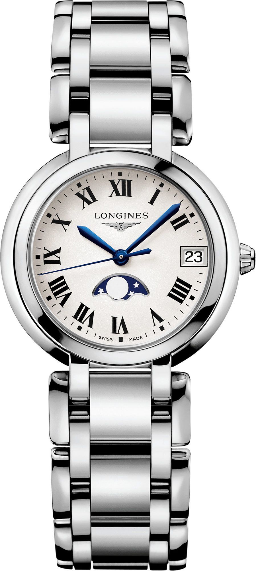 Longines Longines PrimaLuna  Silver Dial 30.5 mm Quartz Watch For Women - 1