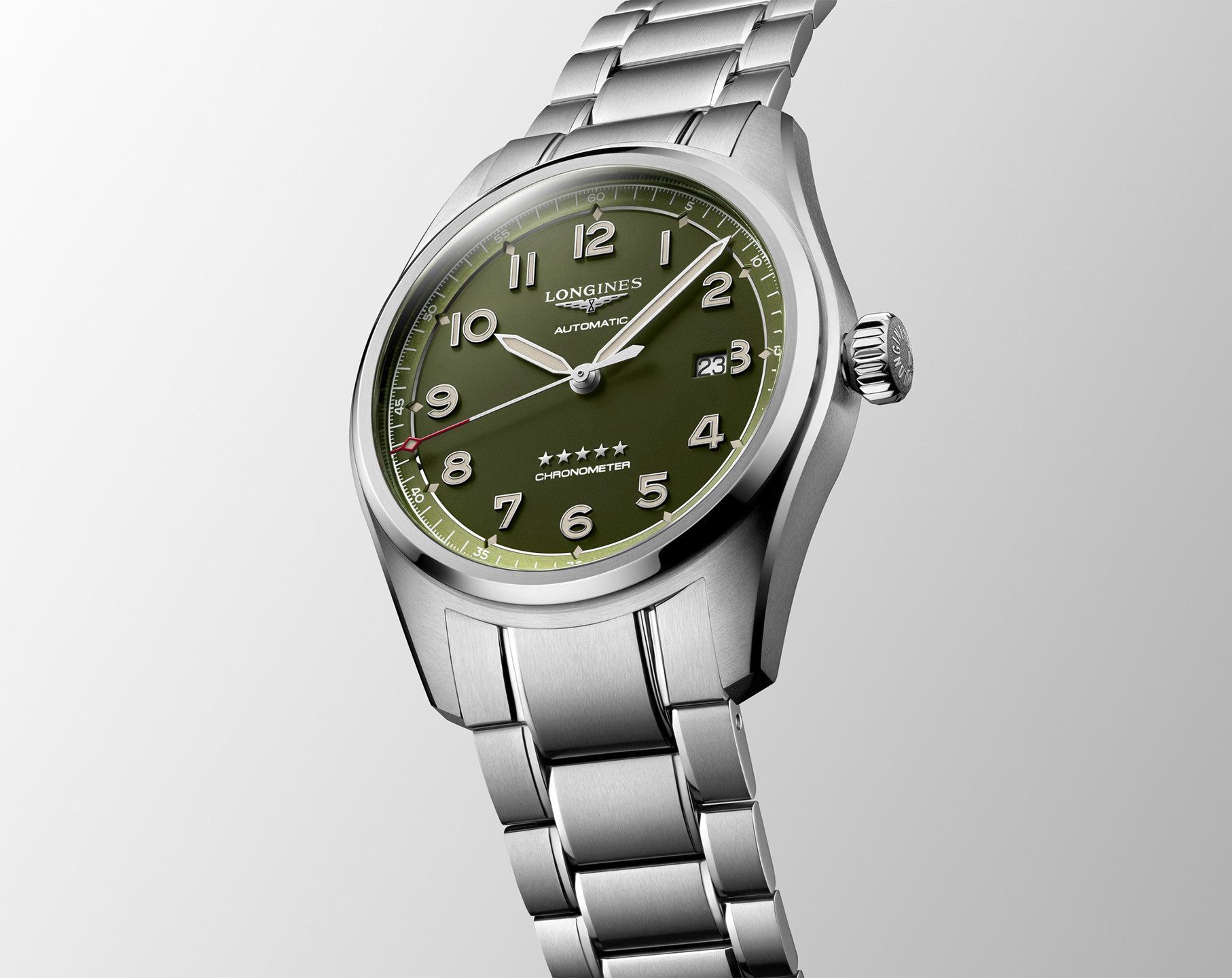 Longines Longines Spirit  Green Dial 42 mm Automatic Watch For Men - 4