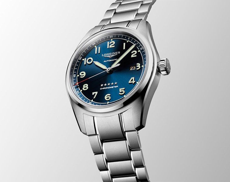 Longines Longines Spirit 42 mm Watch in Blue Dial