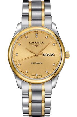 Longines  39 mm Watch in Champagne Dial For Men - 1