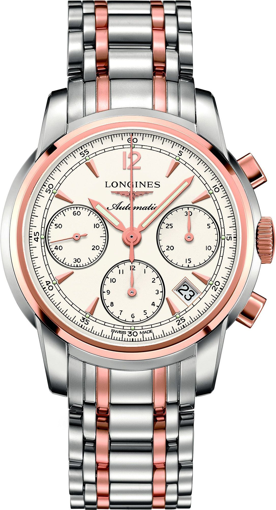 Longines  41 mm Watch in White Dial For Men - 1