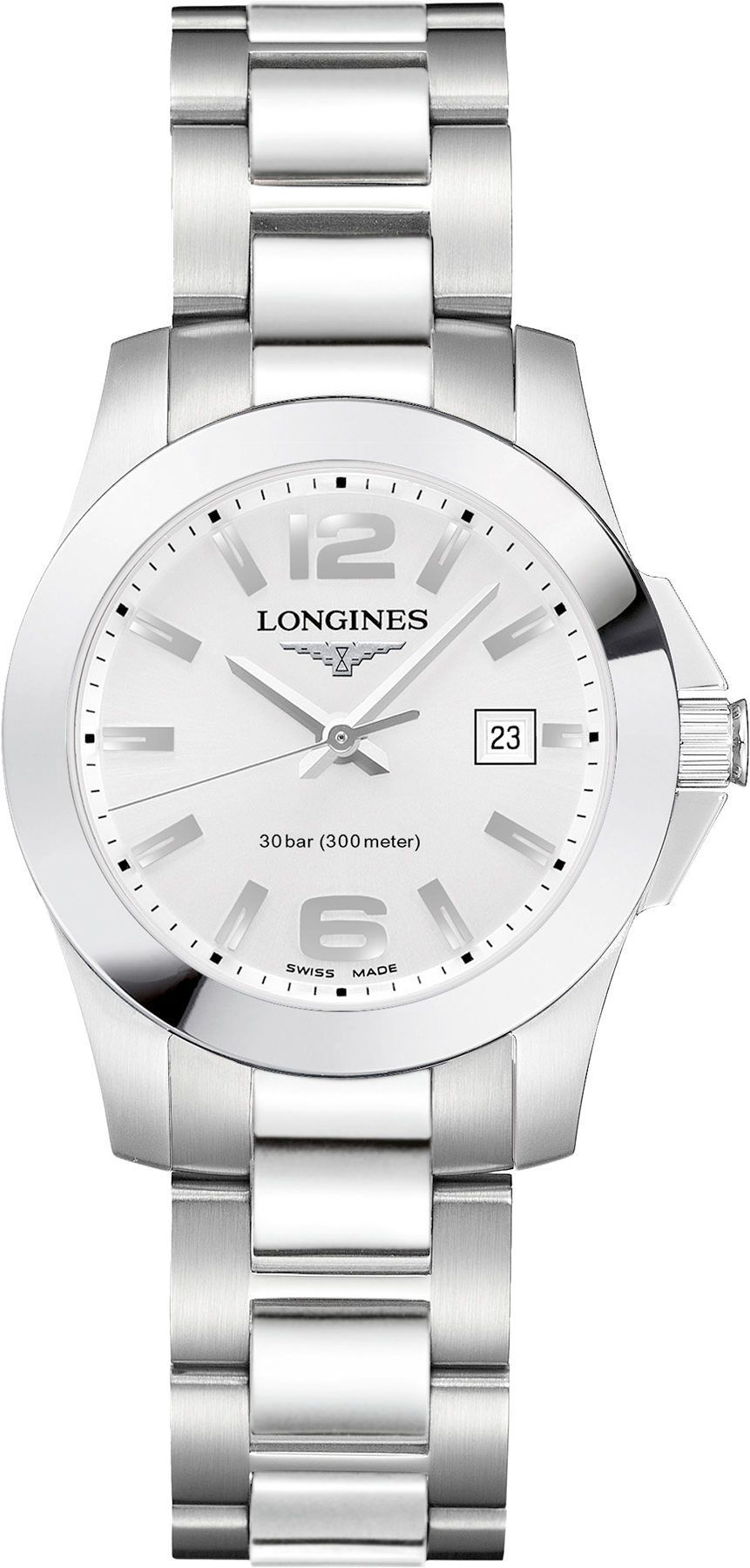 Longines  29.5 mm Watch in Silver Dial For Women - 1