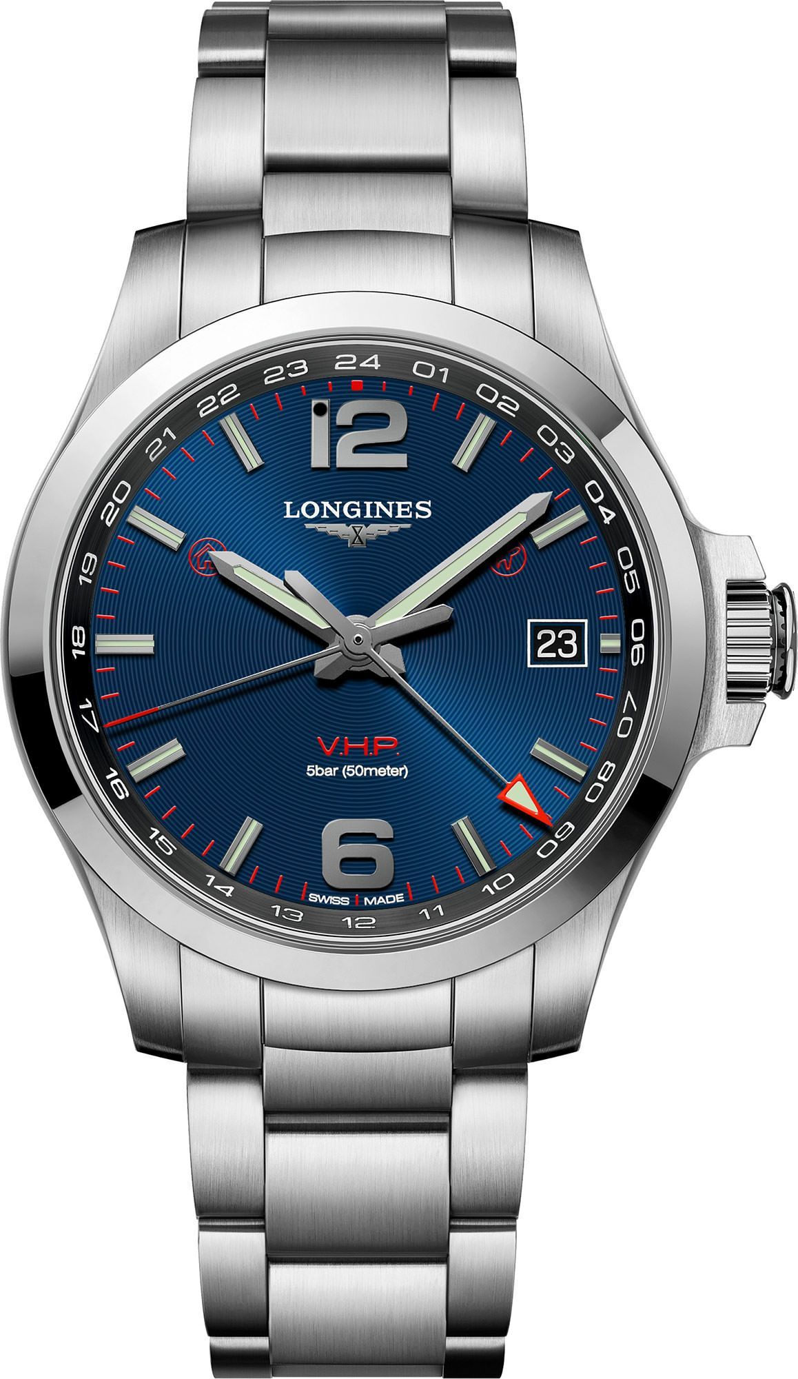 Longines  41 mm Watch in Blue Dial For Men - 1