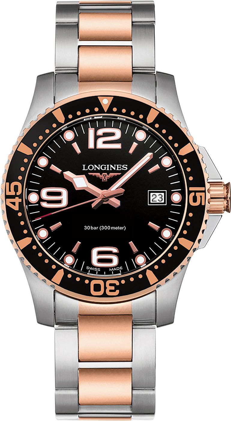 Longines  41 mm Watch in Black Dial For Men - 1