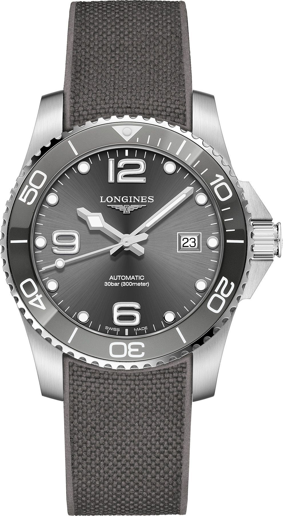 Longines HydroConquest  Grey Dial 41 mm Automatic Watch For Men - 1
