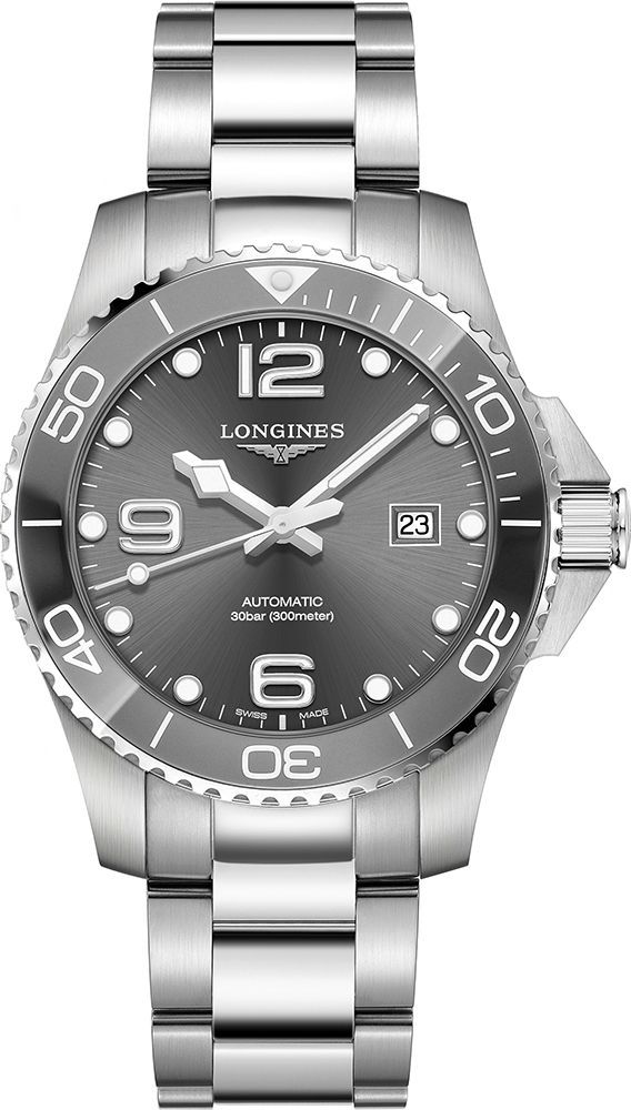 Longines HydroConquest  Grey Dial 43 mm Automatic Watch For Men - 1