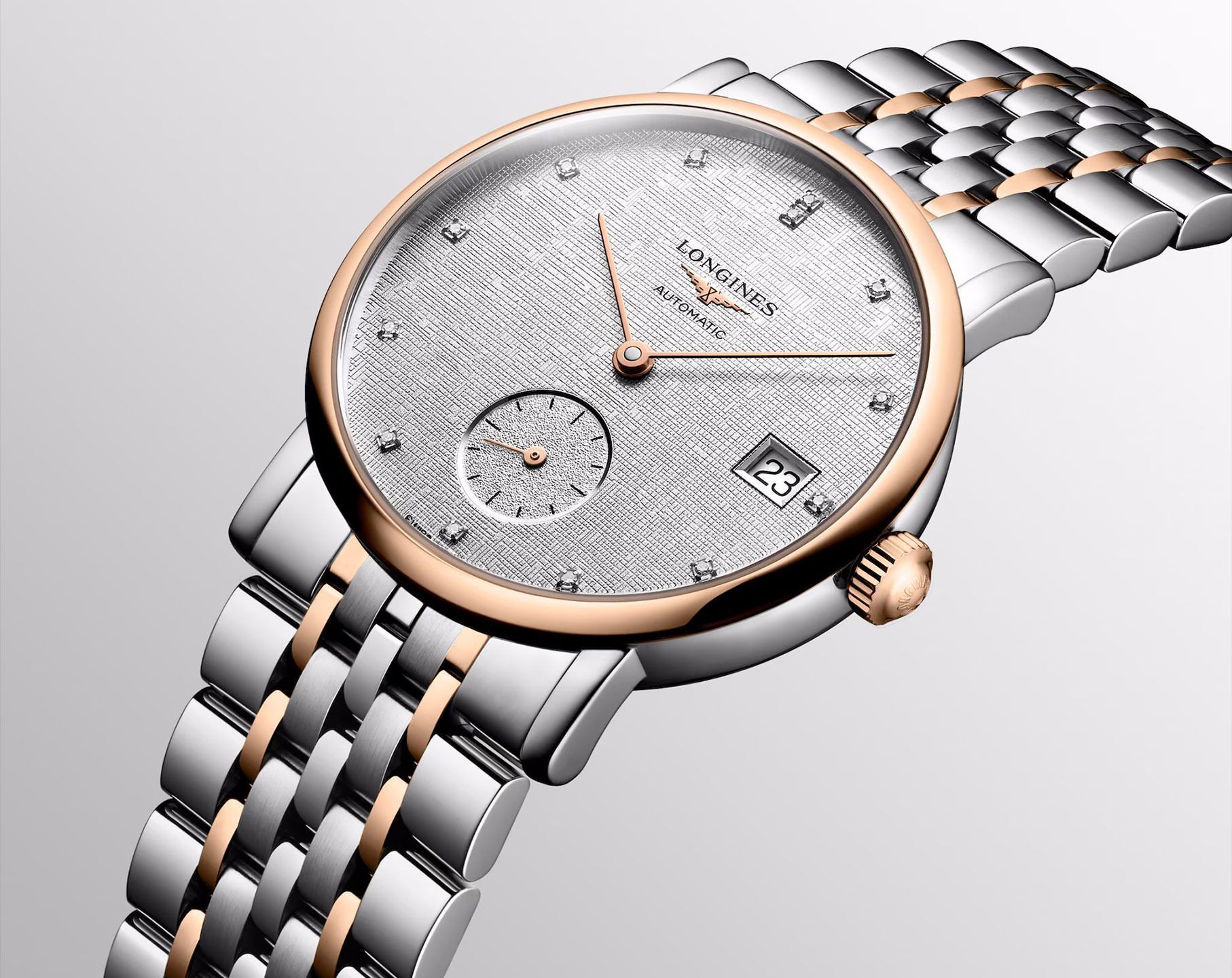Longines Elegance The Longines Elegant Collection Silver Dial 34.5 mm Automatic Watch For Women - 7