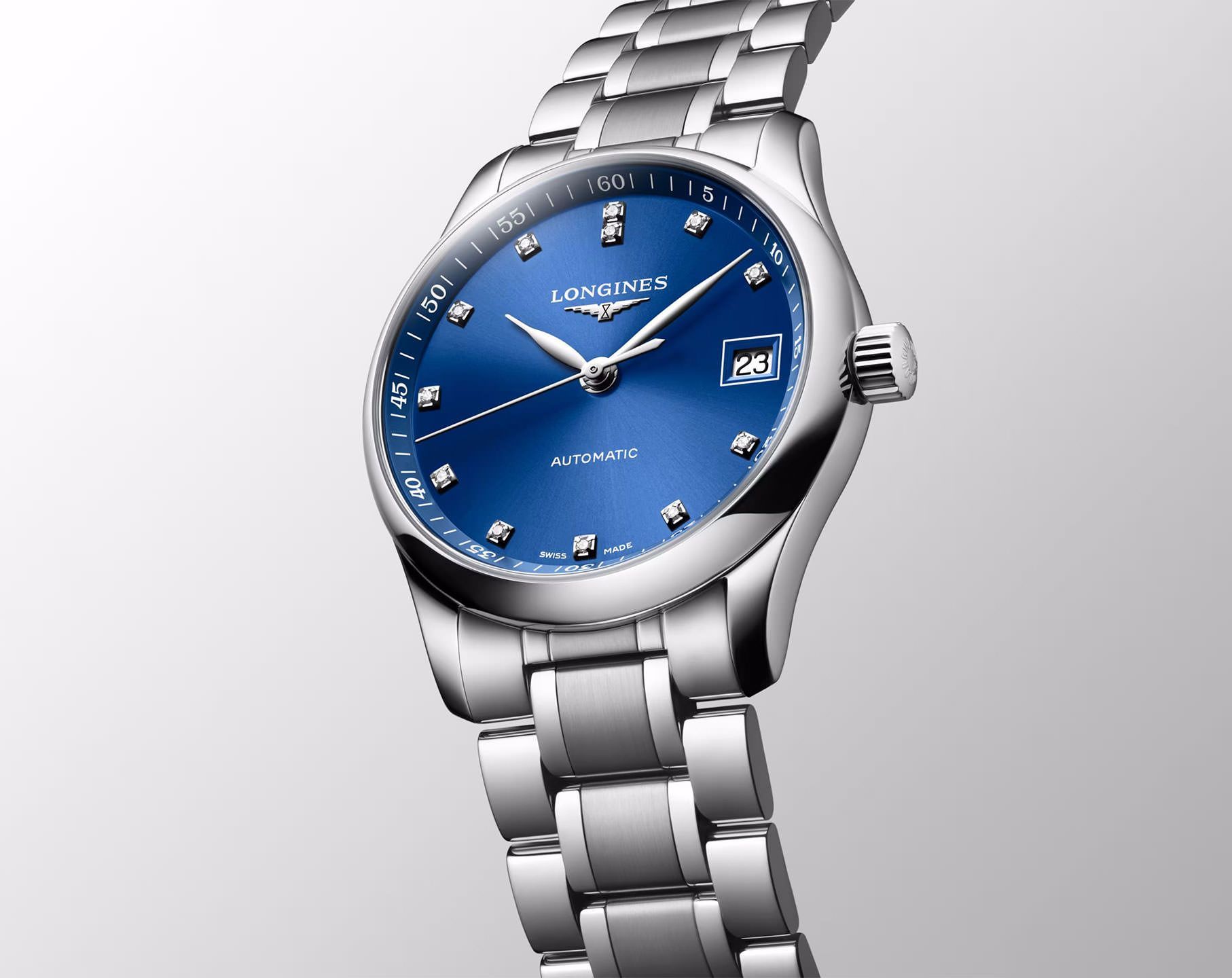Longines The Longines Master Collection  Blue Dial 34 mm Automatic Watch For Women - 4
