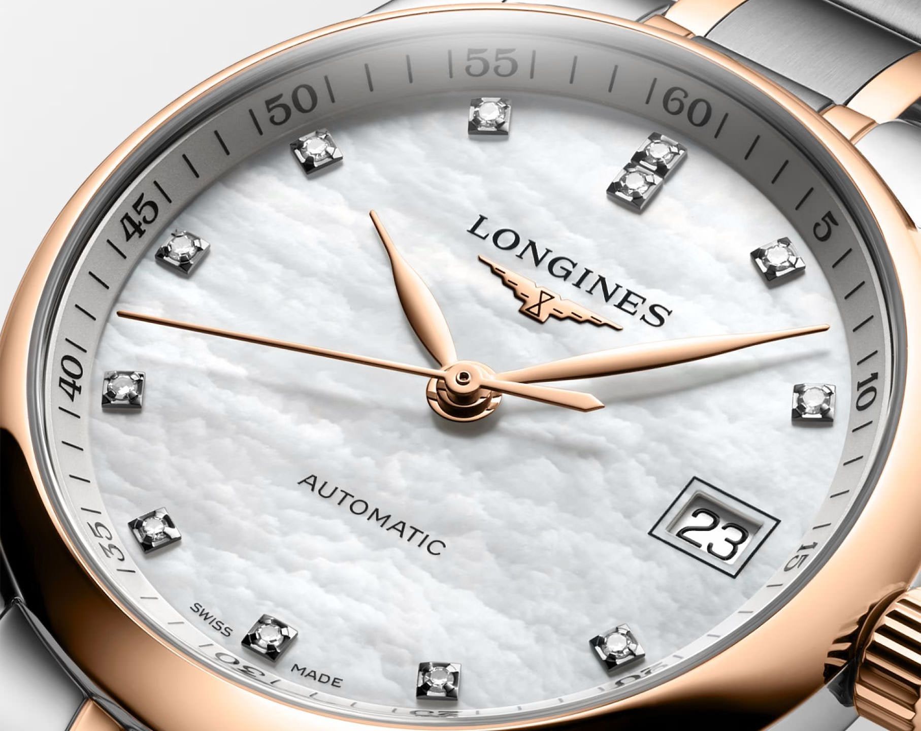 Longines The Longines Master Collection  White MOP Dial 34 mm Automatic Watch For Women - 3