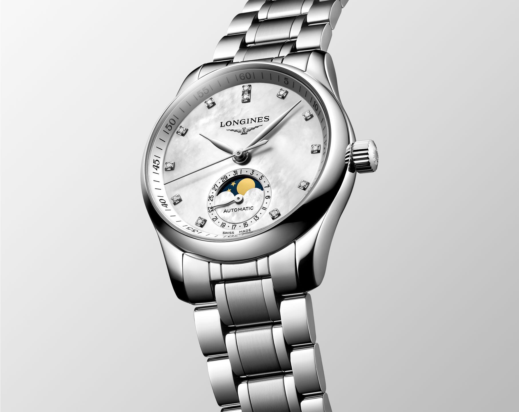 Longines The Longines Master Collection  MOP Dial 34 mm Automatic Watch For Women - 2