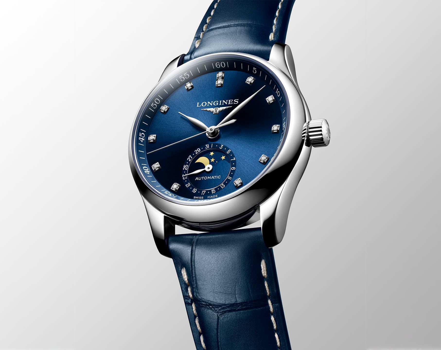 Longines The Longines Master Collection 34 mm Watch in Blue Dial