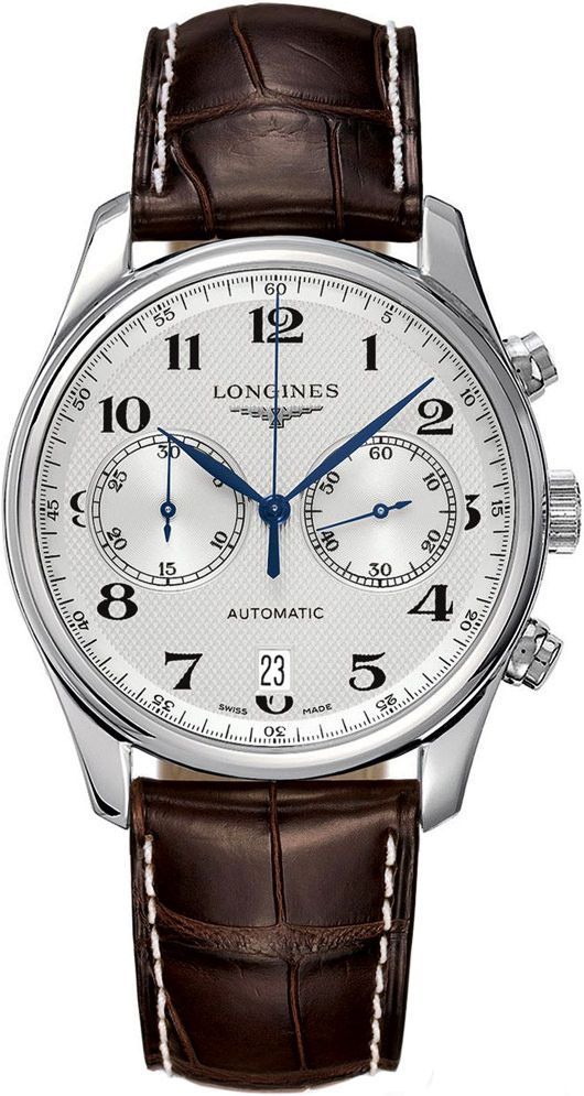 Longines  40 mm Watch in White Dial For Men - 1