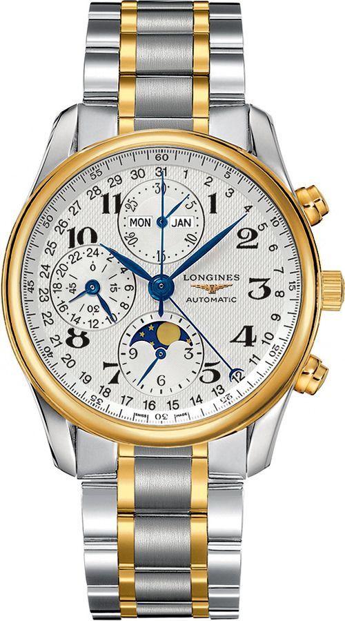 Longines  40 mm Watch in White Dial For Men - 1