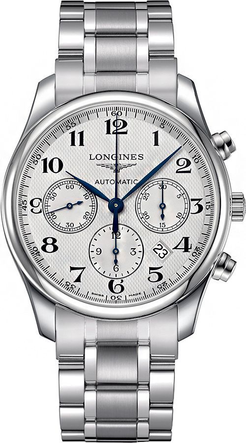 Longines  42 mm Watch in Silver Dial For Men - 1