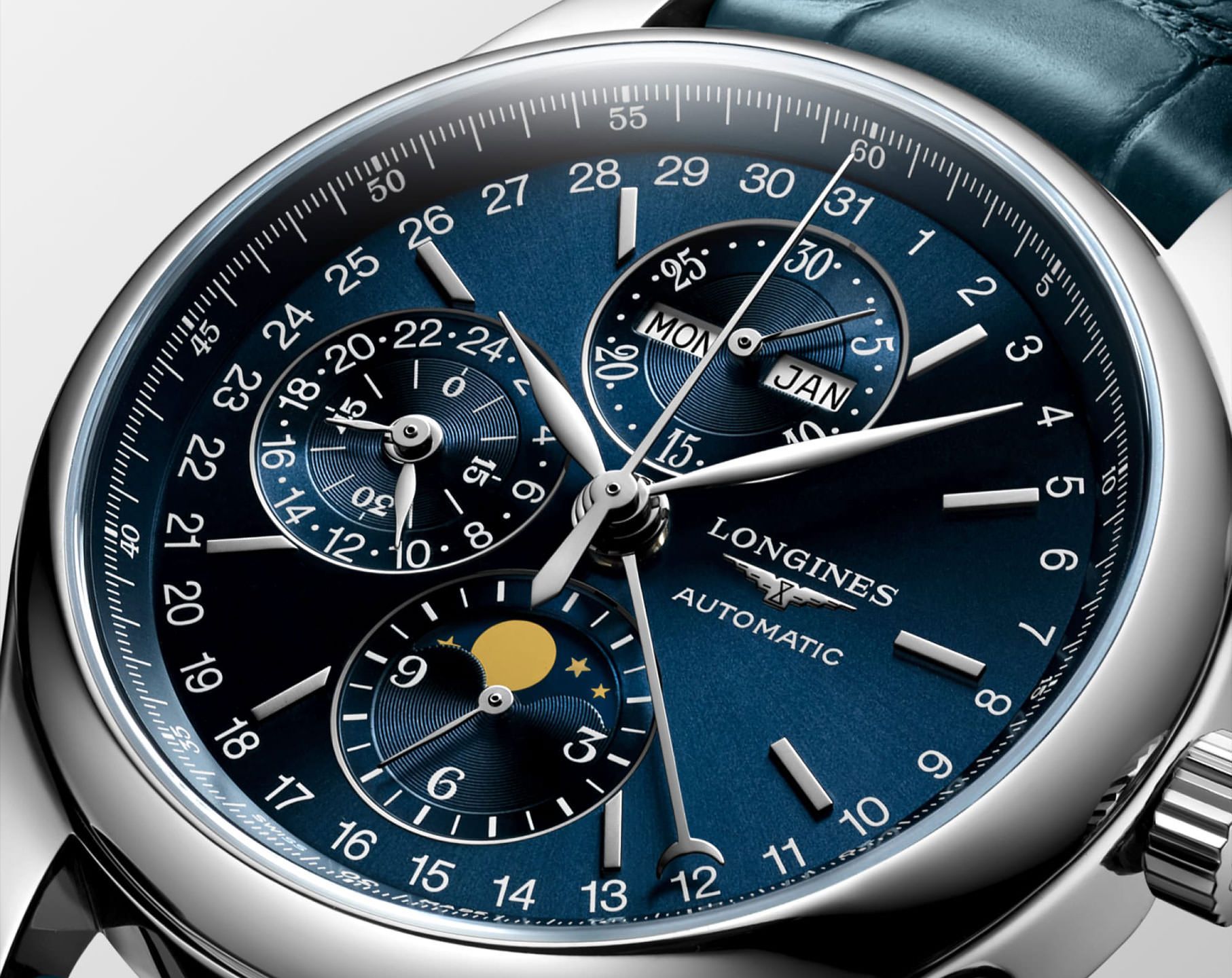Longines Master The Longines Master Collection Blue Dial 42 mm Automatic Watch For Men - 4