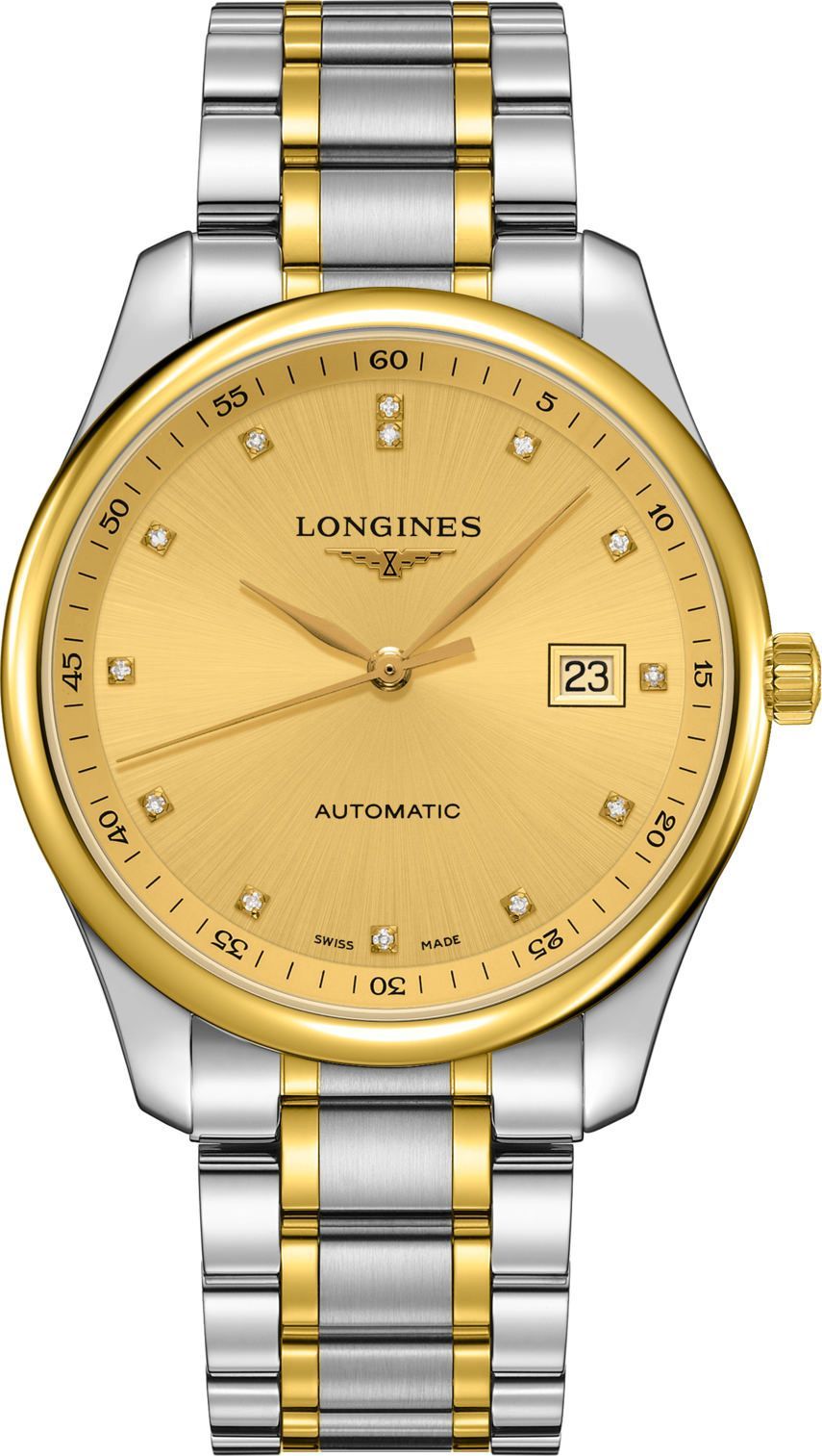 Longines  42 mm Watch in Champagne Dial For Men - 1