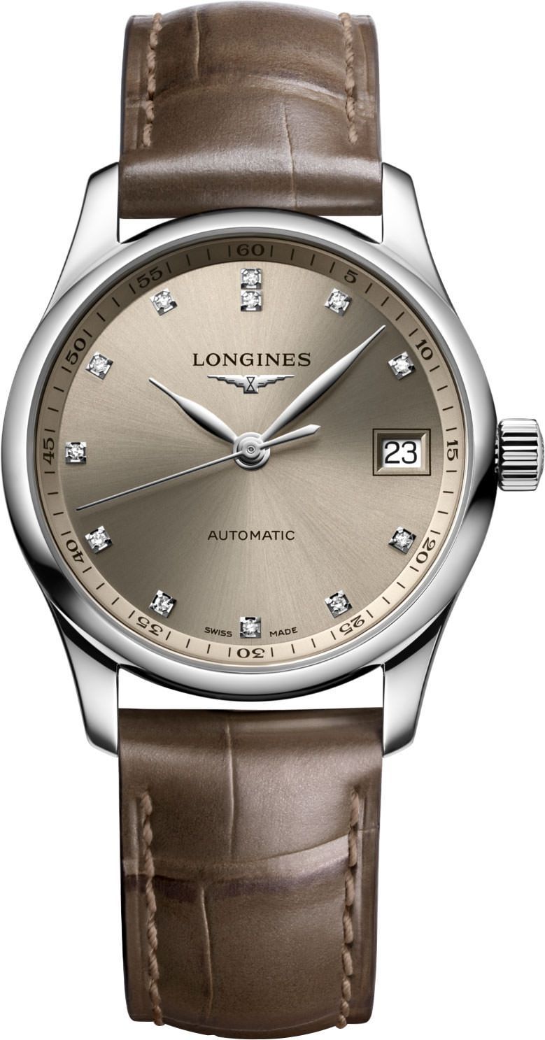 Longines The Longines Master Collection  Beige Dial 34 mm Automatic Watch For Women - 1