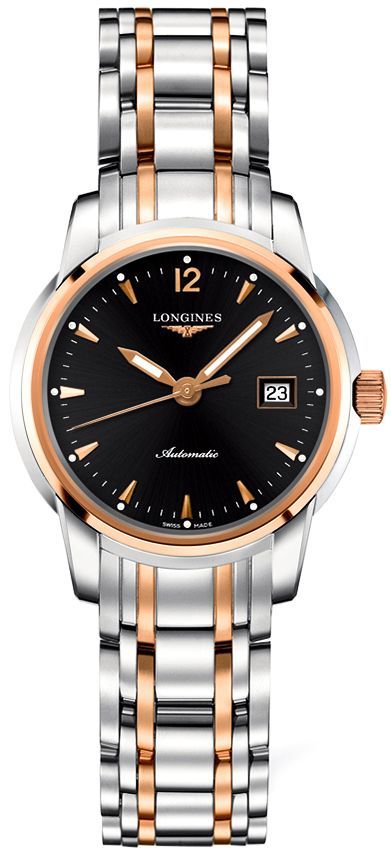 Longines Watchmaking Tradition  Black Dial 30 mm Automatic Watch For Women - 1