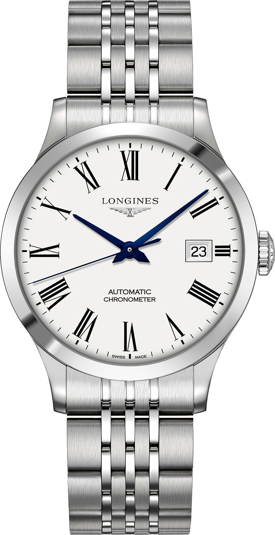 Longines  38.50 mm Watch in White Dial For Men - 1