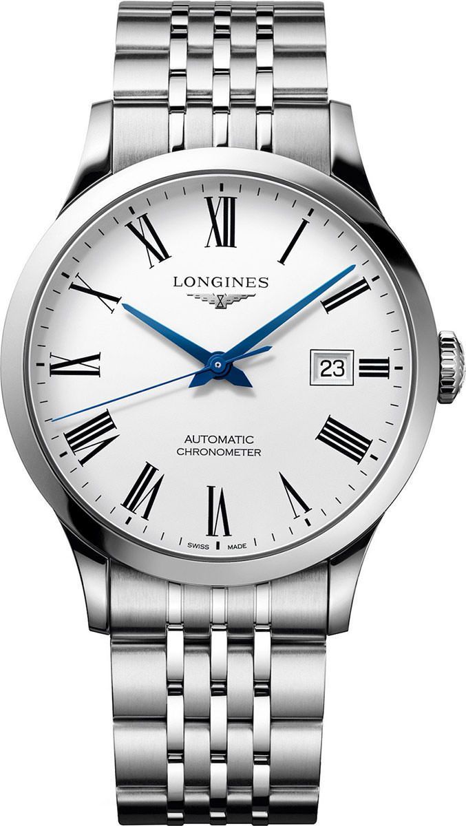 Longines Record Collection  White Dial 40 mm Automatic Watch For Men - 1