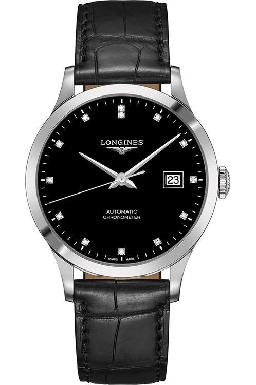 Longines Record Collection 40 mm Watch in Black Dial