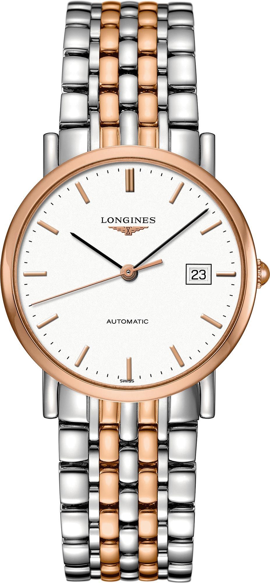 Longines The Longines Elegant Collection  White Dial 34.5 mm Automatic Watch For Men - 1