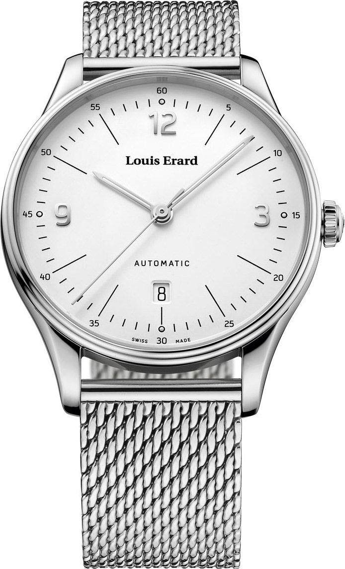 Louis Erard Heritage  Silver Dial 41 mm Automatic Watch For Men - 1
