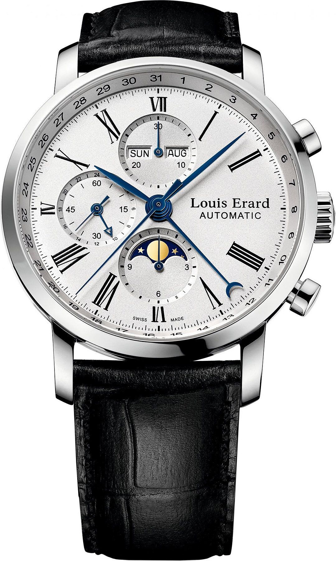 Louis Erard Excellence  White Dial 42 mm Automatic Watch For Men - 1