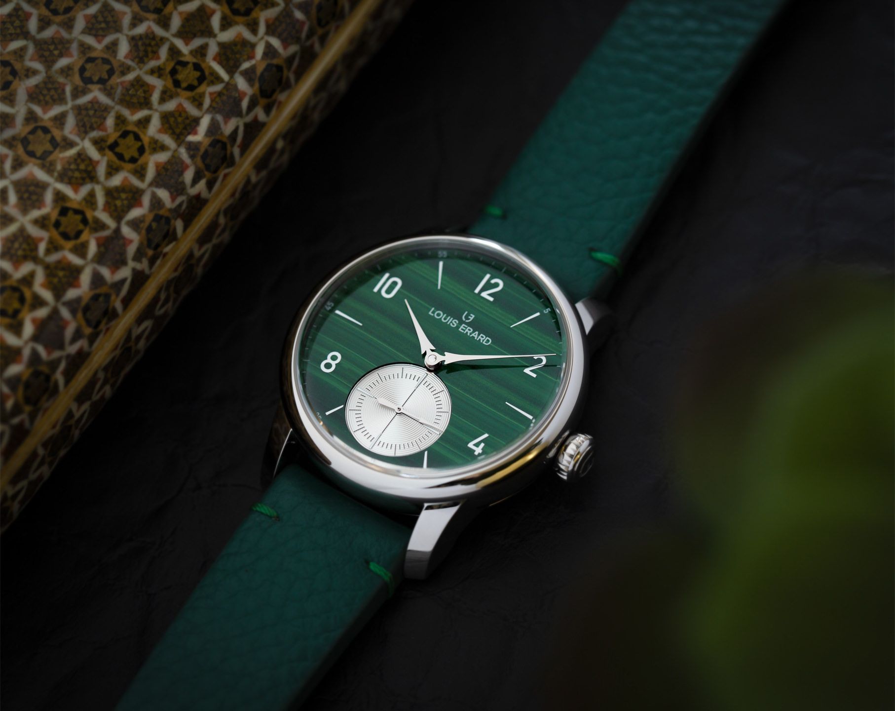 Louis Erard Excellence  Green Dial 39 mm Automatic Watch For Unisex - 3