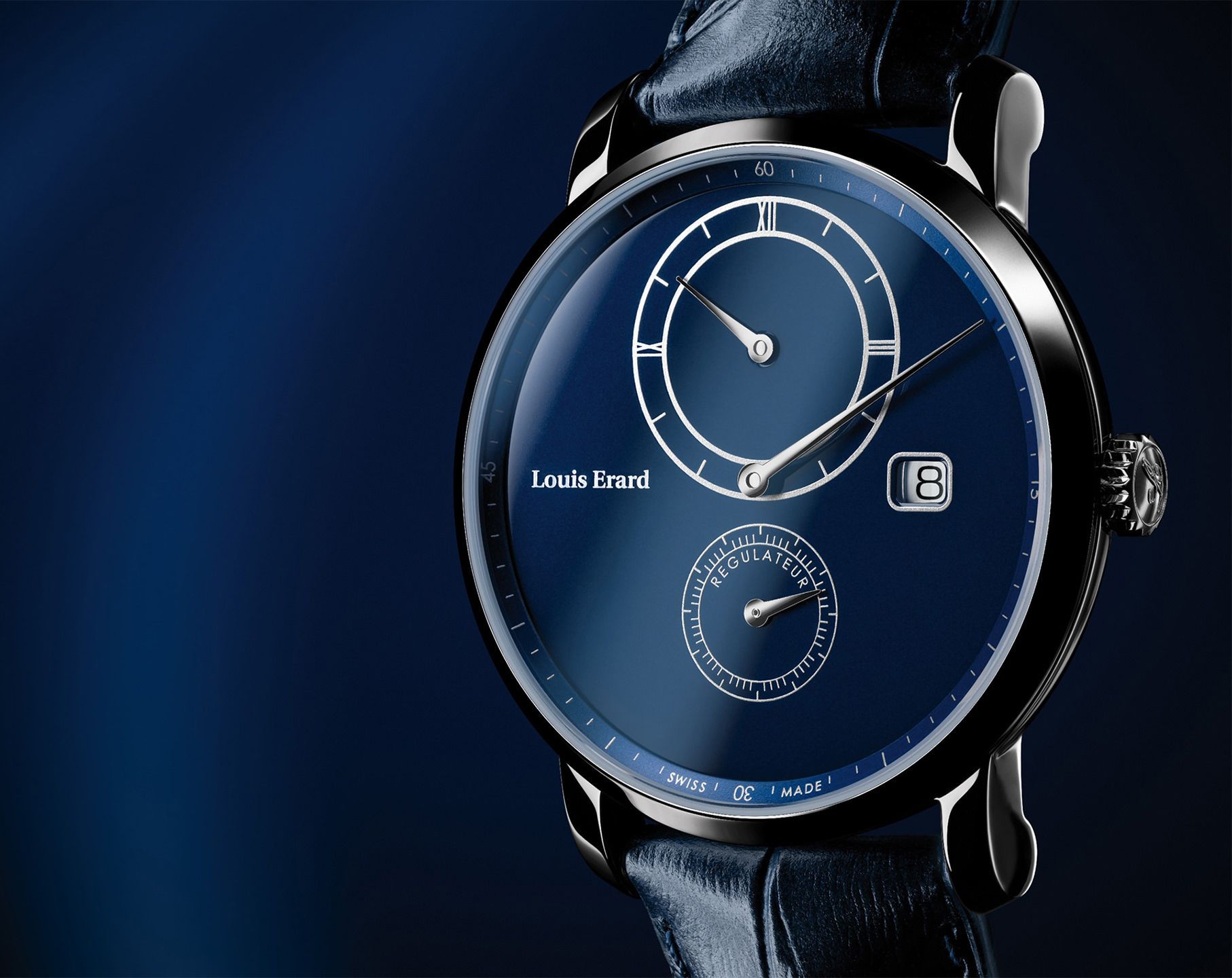 Louis Erard  42 mm Watch in Blue Dial For Unisex - 6