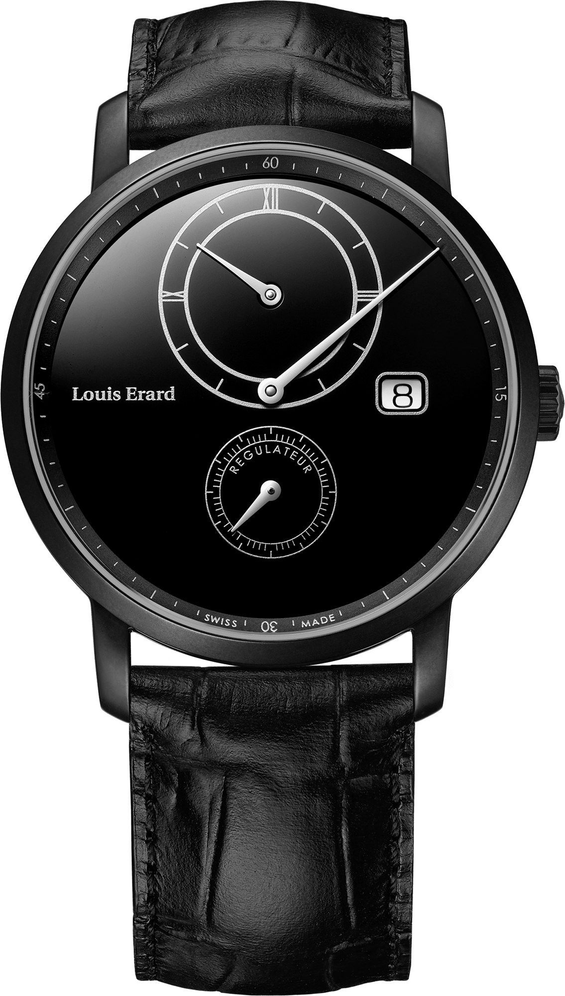Louis Erard  42 mm Watch in Black Dial For Unisex - 1