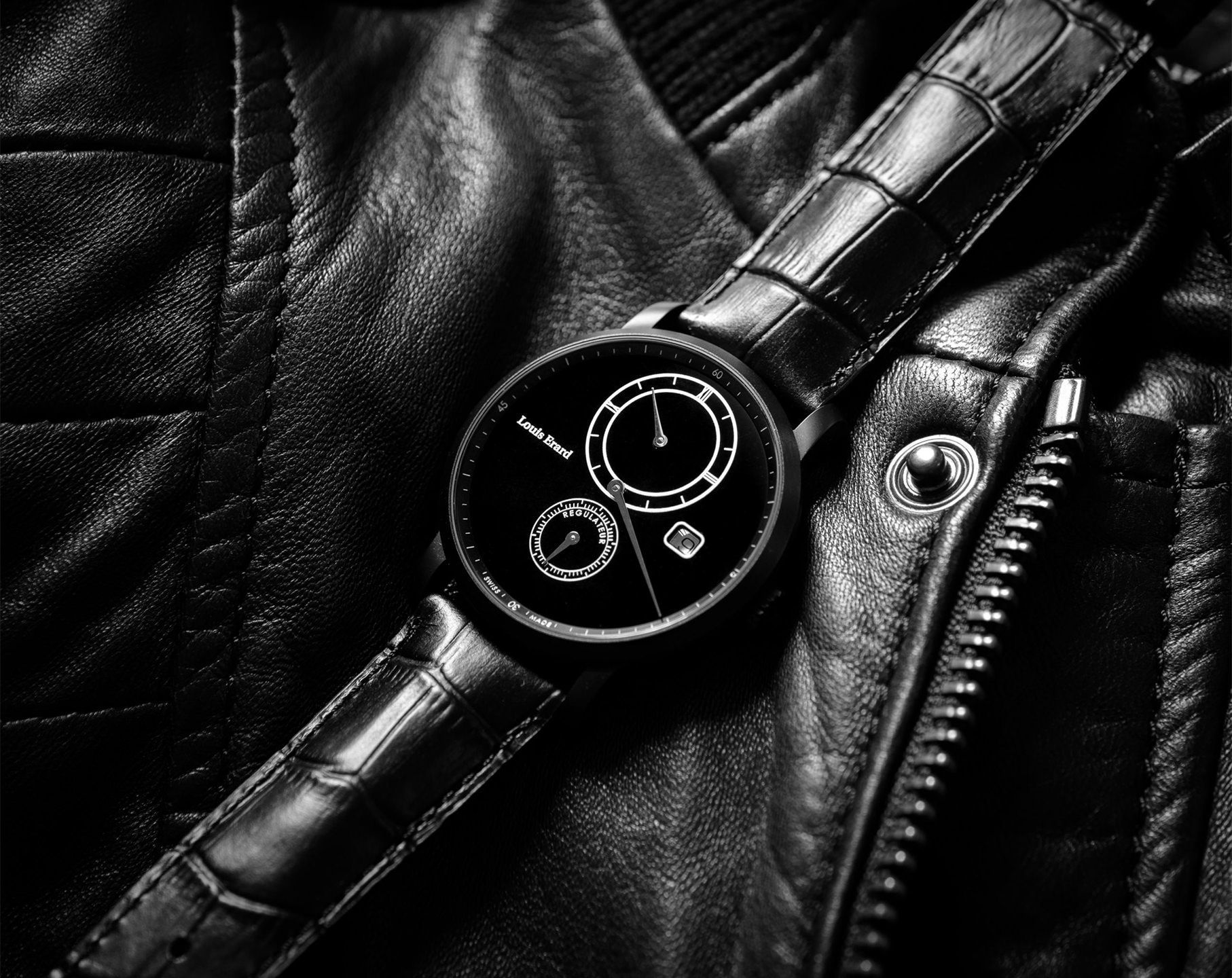 Louis Erard  42 mm Watch in Black Dial For Unisex - 3