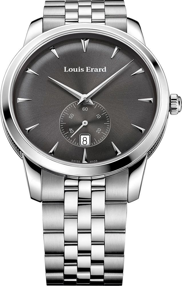 Louis Erard Heritage  Grey Dial 40 mm Quartz Watch For Men - 1