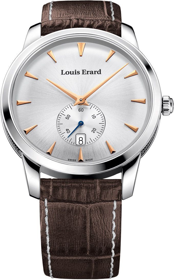Louis Erard Heritage  Silver Dial 40 mm Quartz Watch For Men - 1