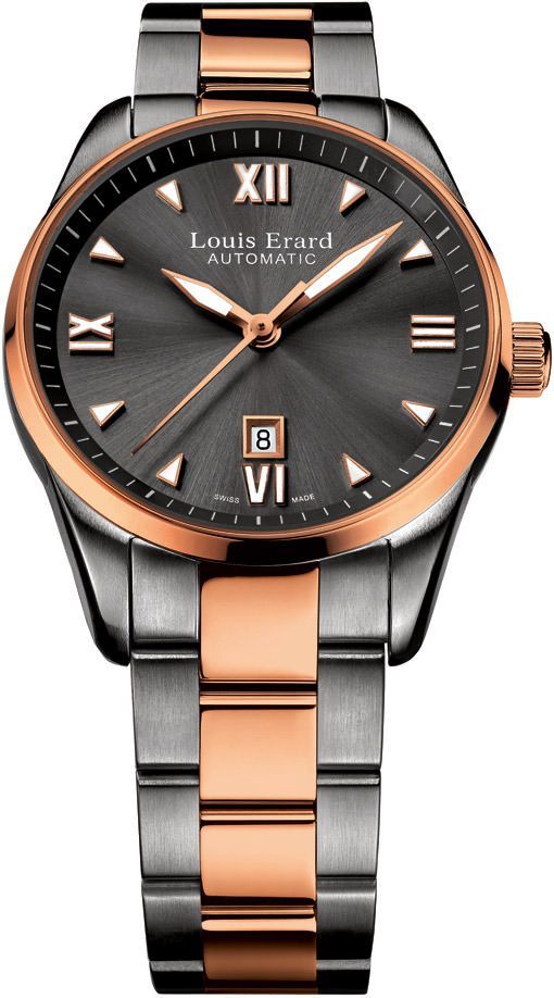 Louis Erard Heritage  Grey Dial 30 mm Automatic Watch For Women - 1