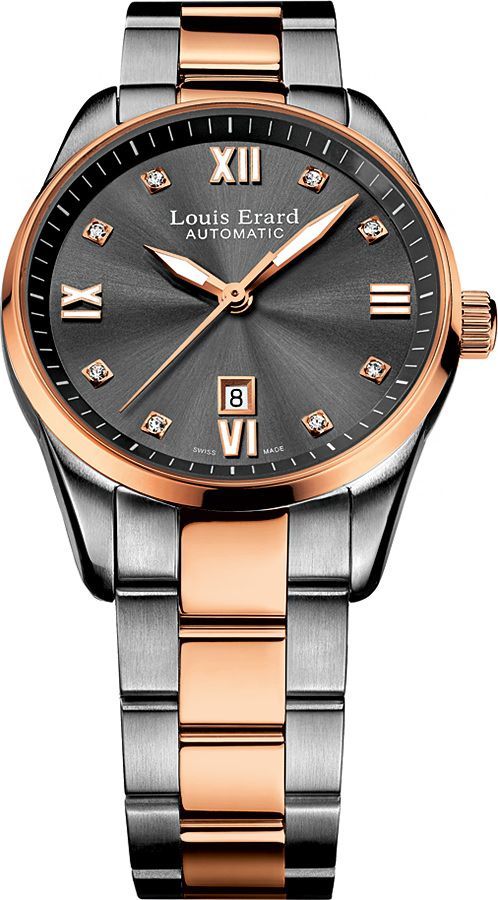 Louis Erard Heritage  Grey Dial 30 mm Automatic Watch For Women - 1