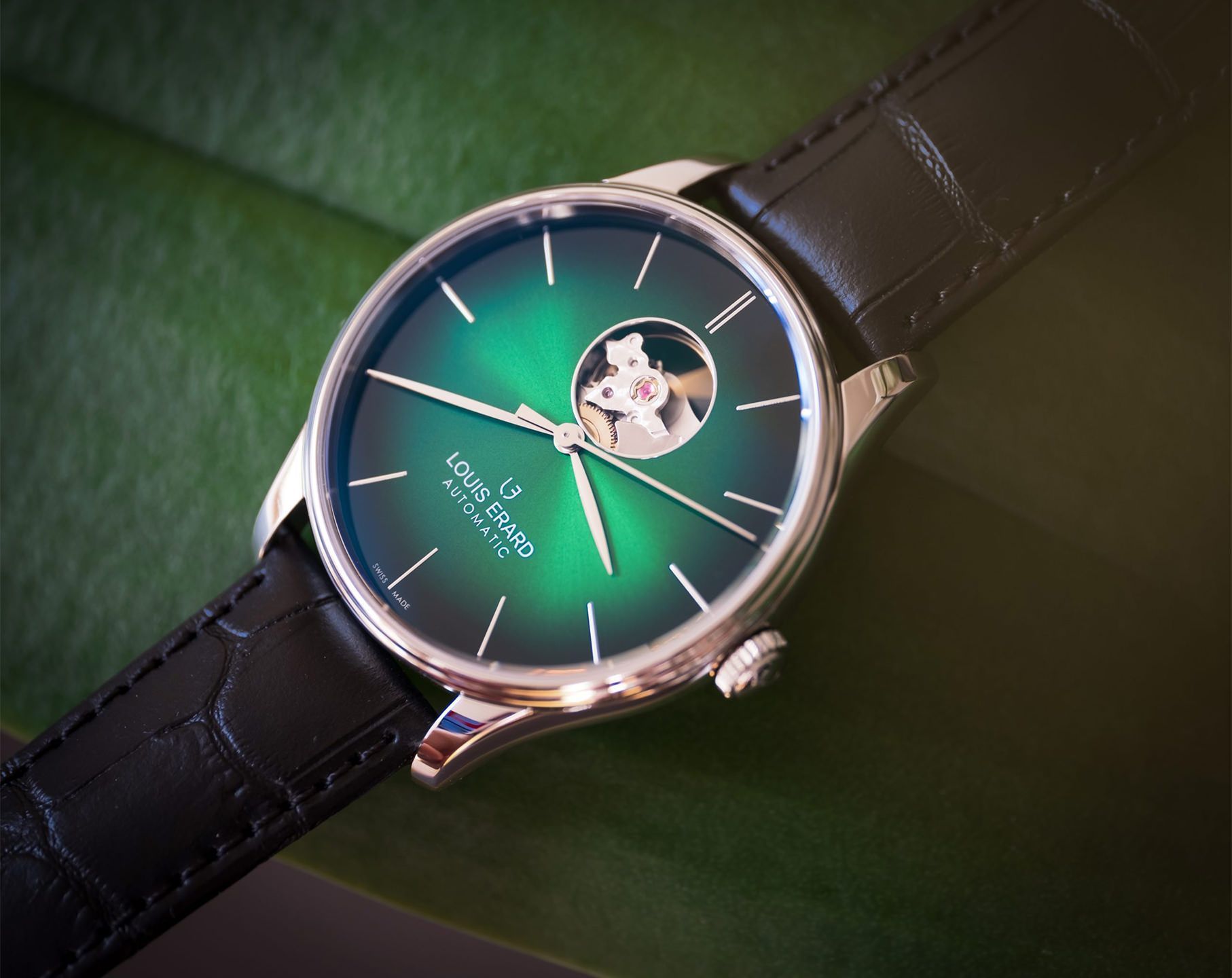 Louis Erard  41 mm Watch in Green Dial For Unisex - 2