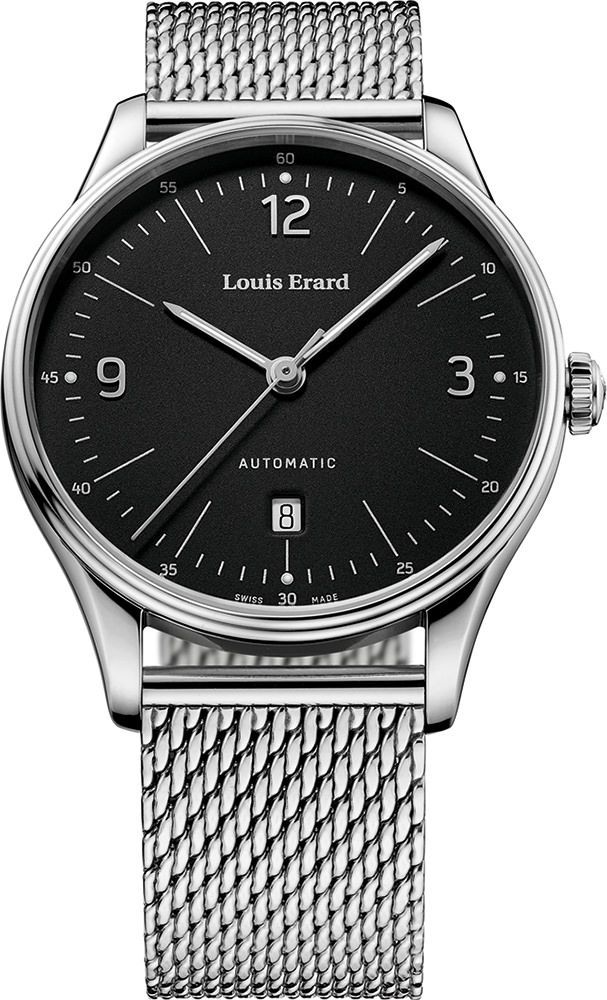 Louis Erard Heritage  Black Dial 41 mm Automatic Watch For Men - 1