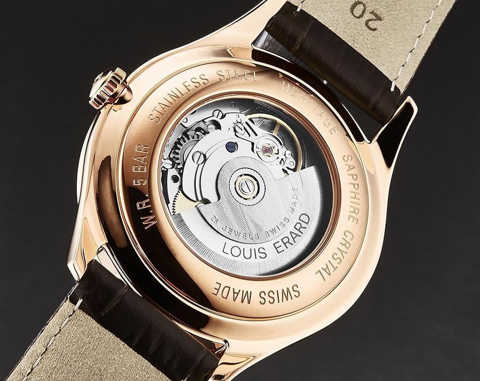 Louis Erard Heritage  Brown Dial 41 mm Automatic Watch For Unisex - 2