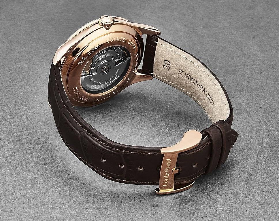 Louis Erard Heritage  Brown Dial 41 mm Automatic Watch For Unisex - 5